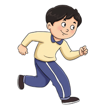 Boy running