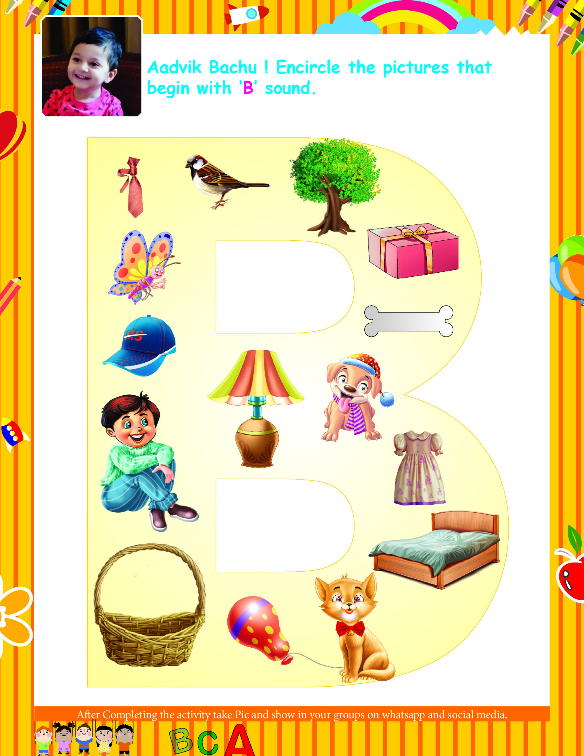 Customized Activity Sheet, English, Pack of 100 - Image 3