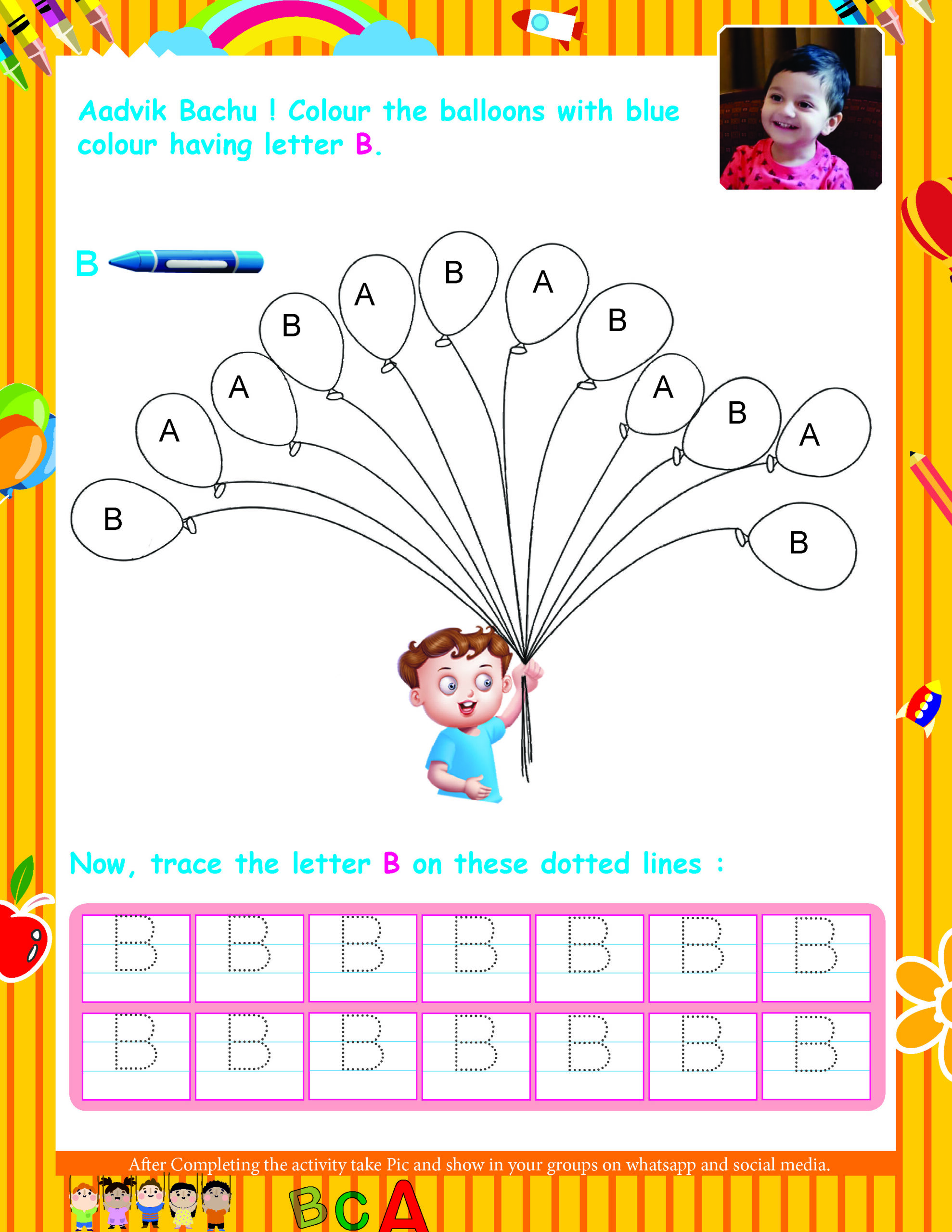 Customized Activity Sheet, English, Pack of 100 - Image 2