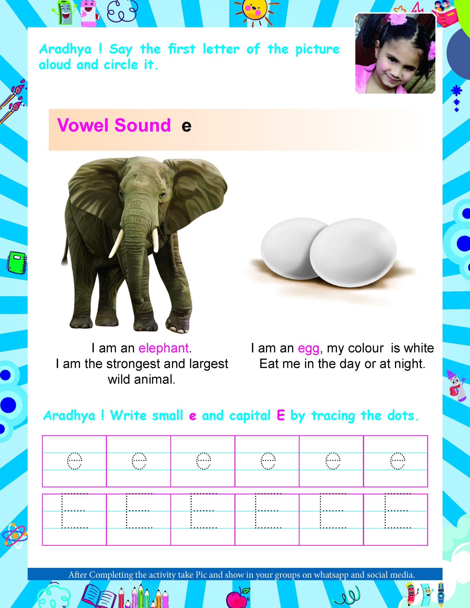 Customized Activity Sheet, English, Pack of 50 - Image 2